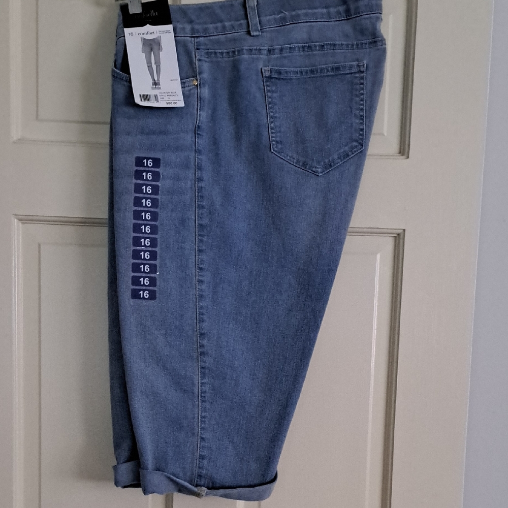 Rafaella Blue Cropped Denim Pants